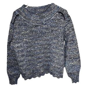 Free People Women’s Cotton Candy Pullover Long Sleeve Knit Sweater Size S EUC